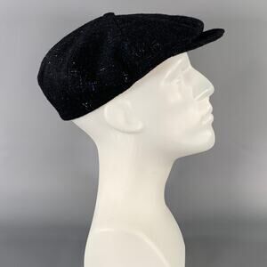 MONSIVAIS & CO. Size One Size Black Blue Canvas wool Hats